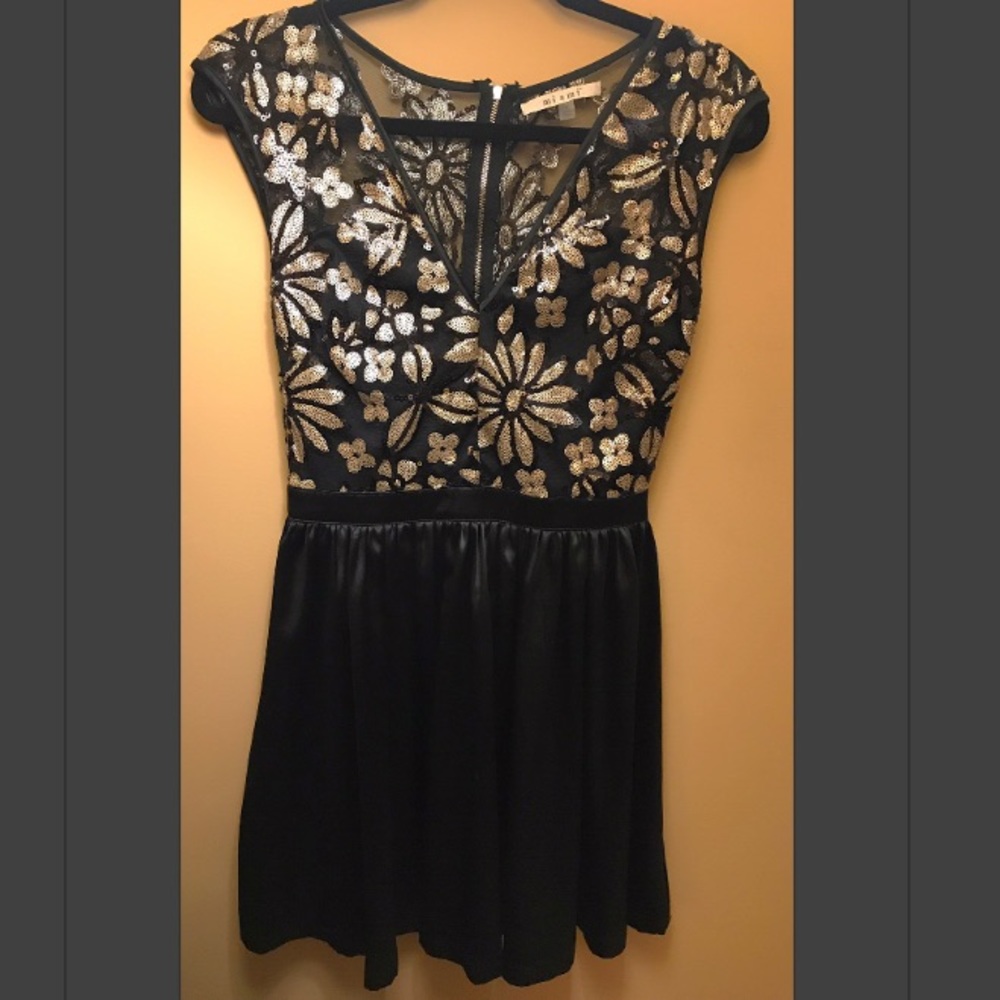 Black and Gold Dress